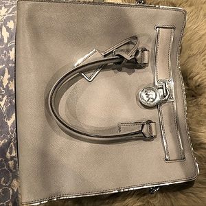 Gray Michael Kors Shoulder Bag